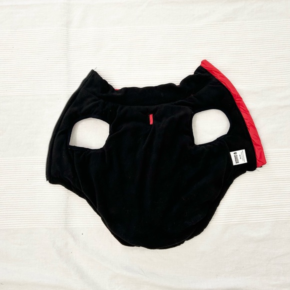 Kong Red Puffer Vest with Zipper Closure - Picture 6 of 11